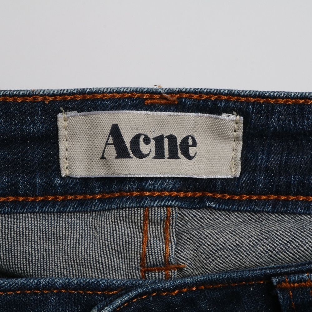 Womens Acne Jeans Blue Skinny KEX Soft Raw 24/32